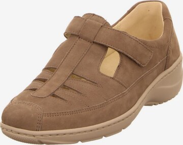 WALDLÄUFER Lace-Up Shoes in Brown: front