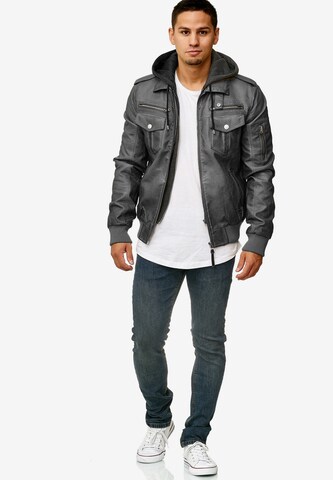 INDICODE JEANS Between-Season Jacket 'Aaron' in Grey