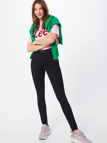 Lee Skinny Jeans 'IVY' in Zwart