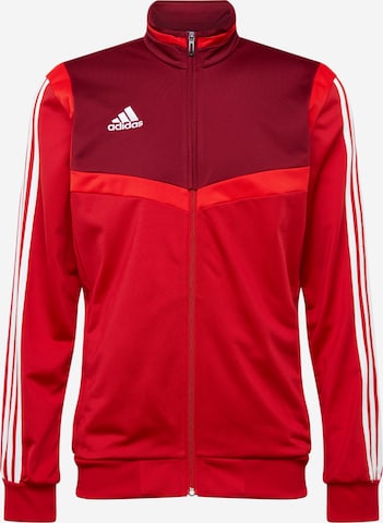 ADIDAS PERFORMANCE Sportjas 'Tiro 19' in Rood: voorkant