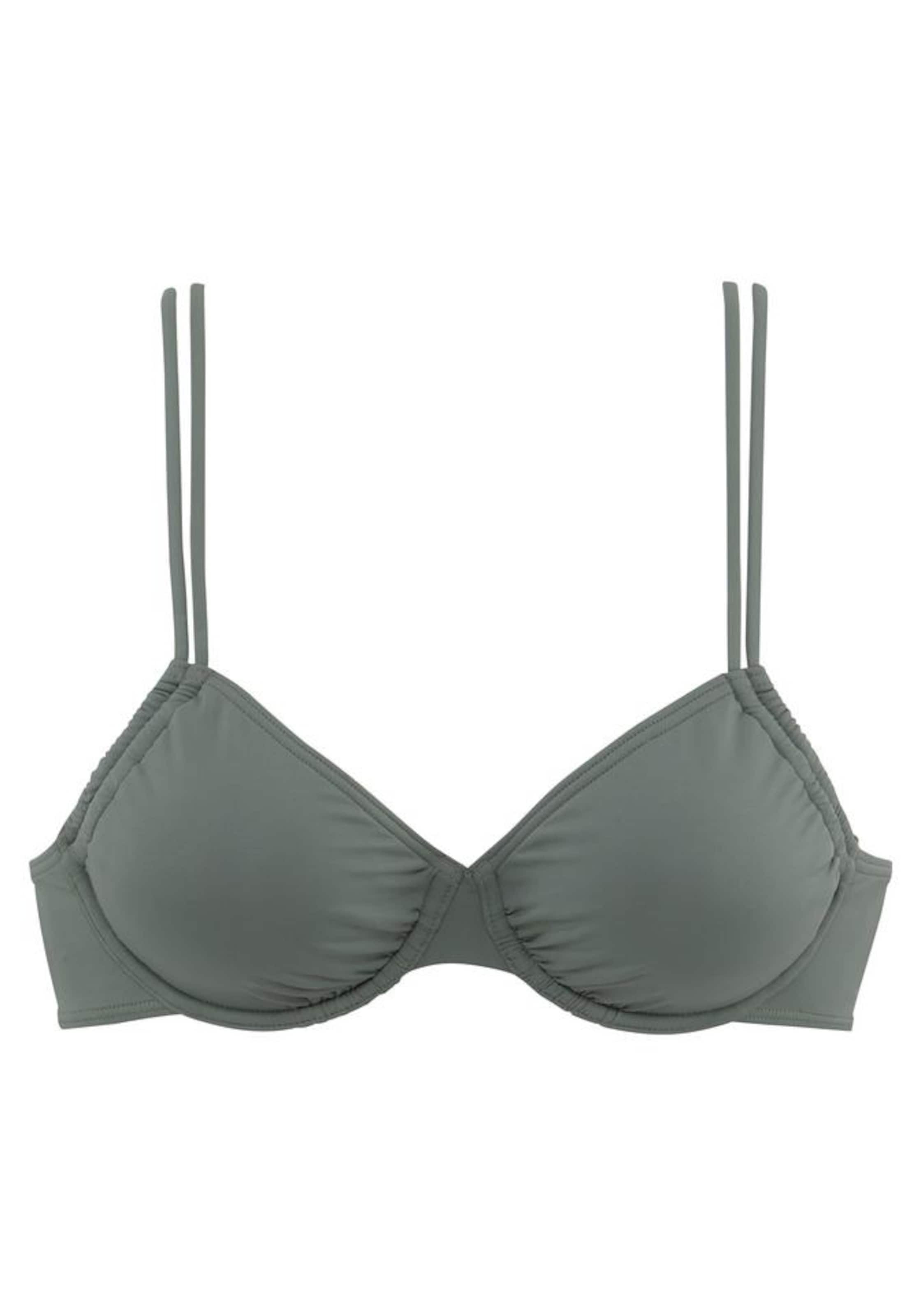 LASCANA Bikini top in Green: front