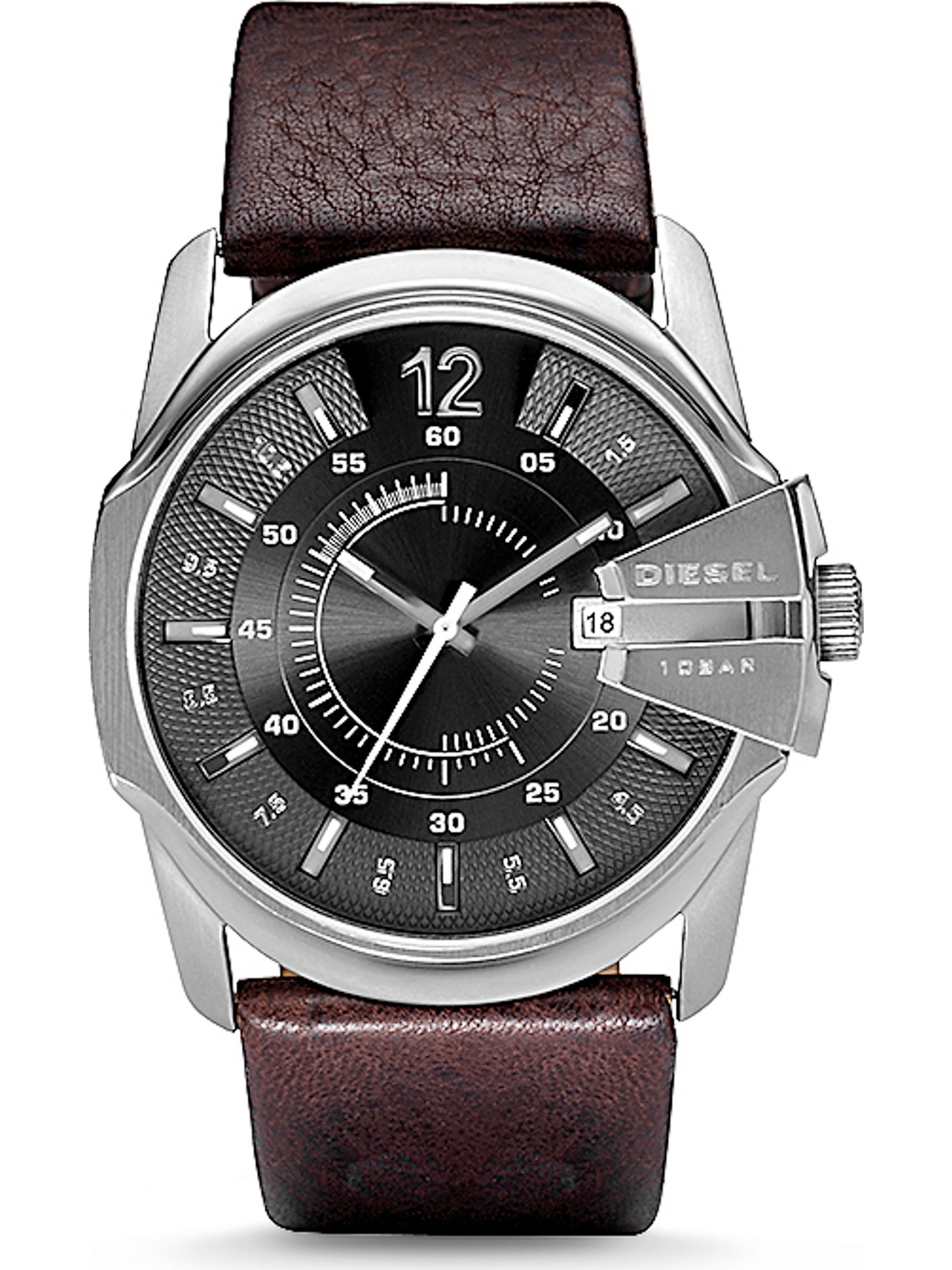 Ceas analogic 'Master Chief' de la DIESEL pe maro: față