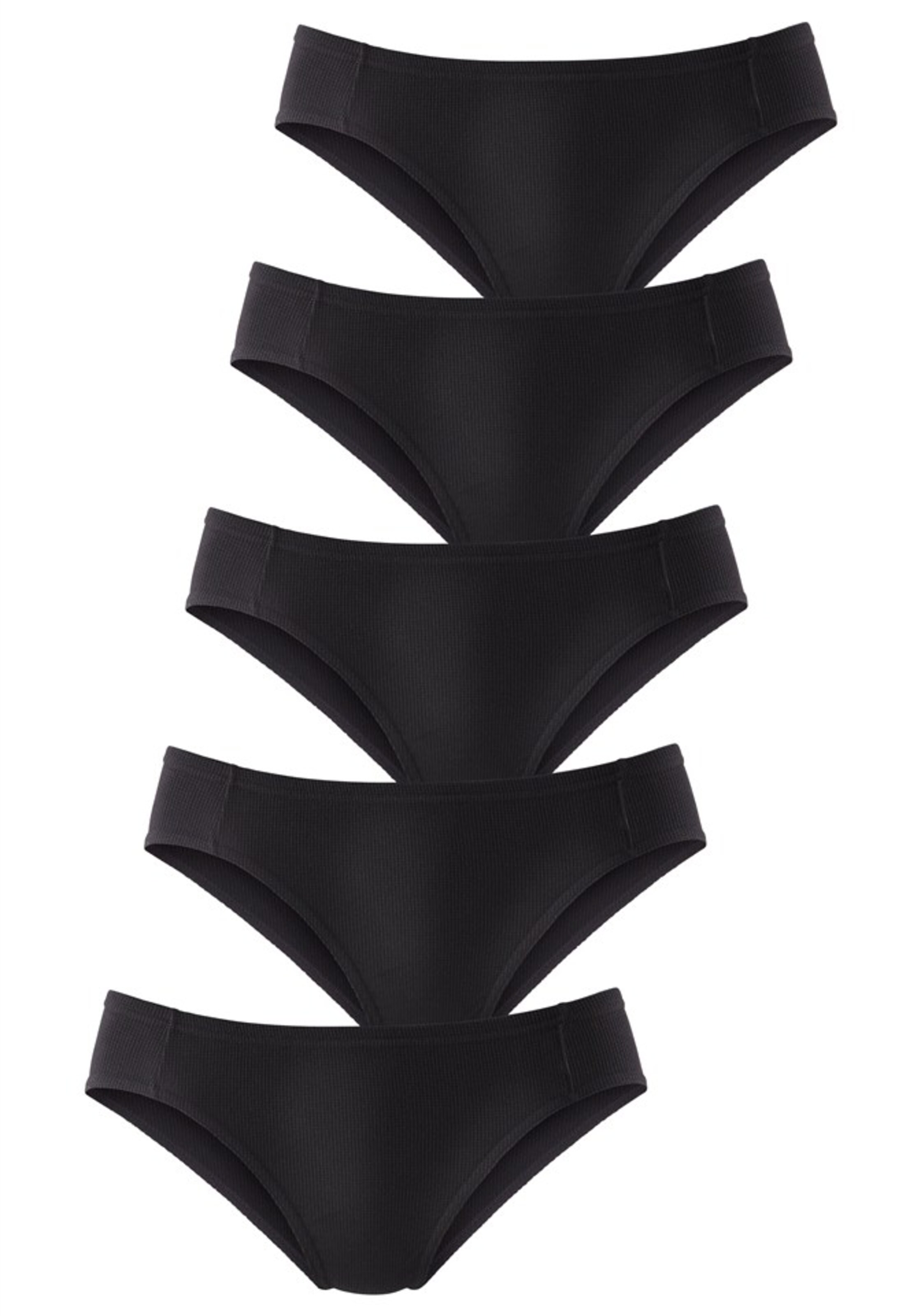 PETITE FLEUR - Slip (5 Stck.) in schwarz