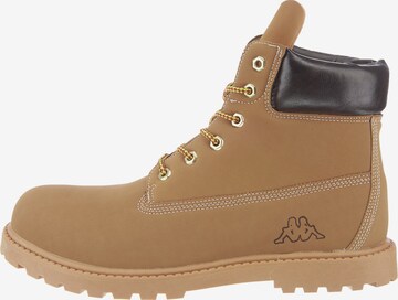 KAPPA Lace-Up Boots 'Kombo Mid' in Beige