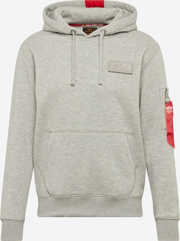 ALPHA INDUSTRIES Sweatshirt in Grey: front