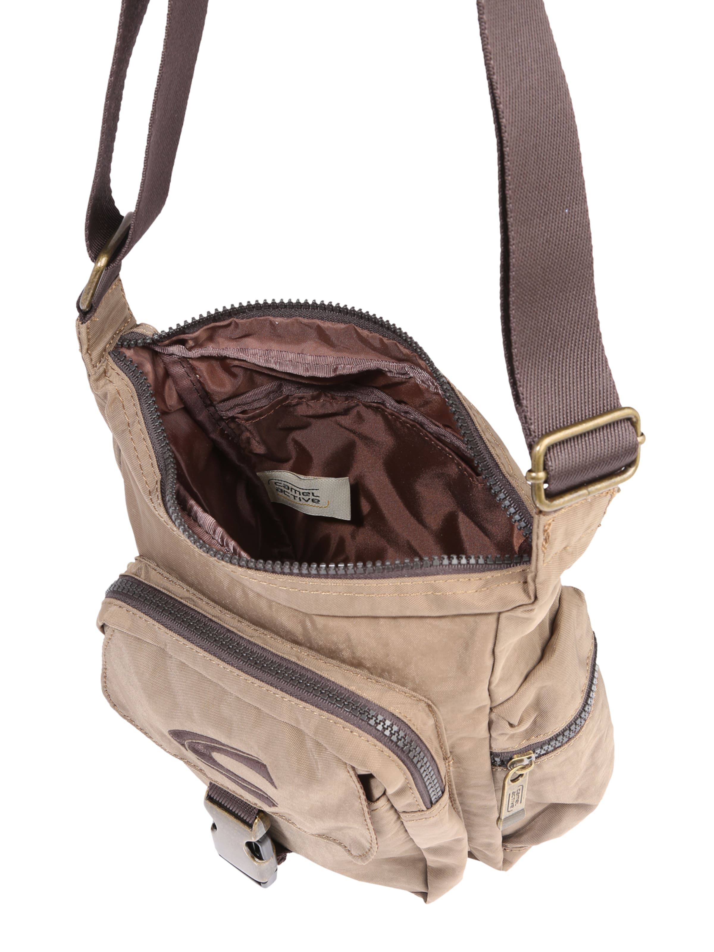 CAMEL ACTIVE Чанта за през рамо тип преметка 'Journey' в бежово