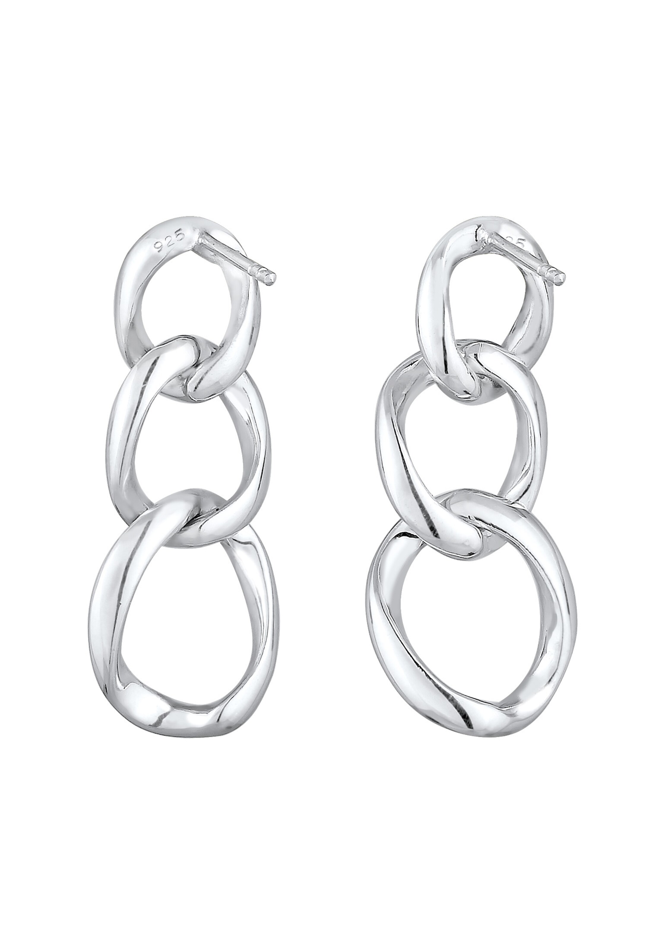 Boucles d'oreilles 'Geo' ELLI en argent