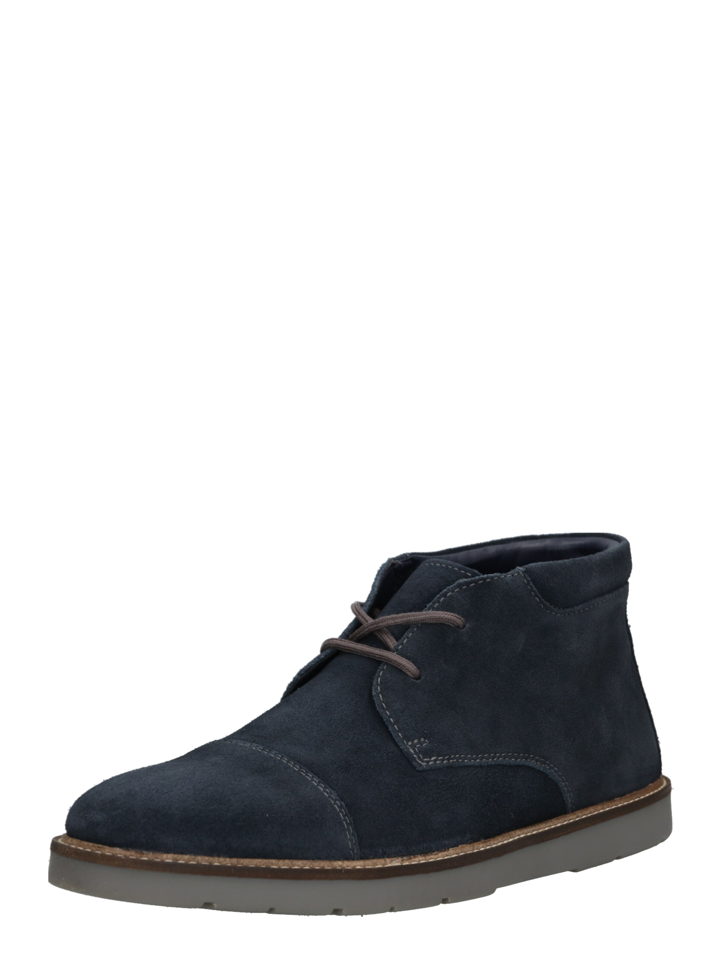 CLARKS - Veterschoen 'Grandin Top' in de kleur Navy