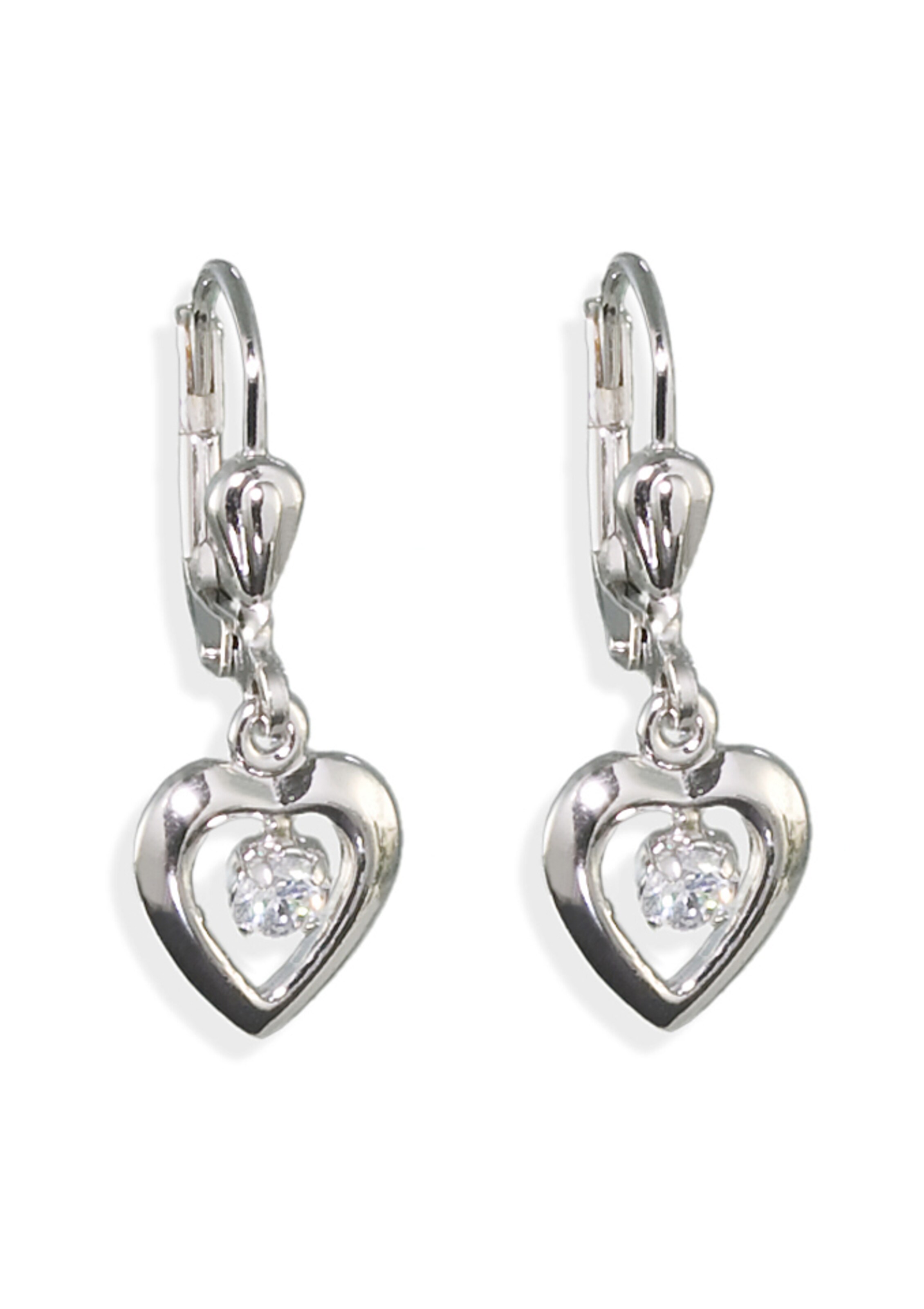 AMOR Earrings 'D09/9' in Silver: front