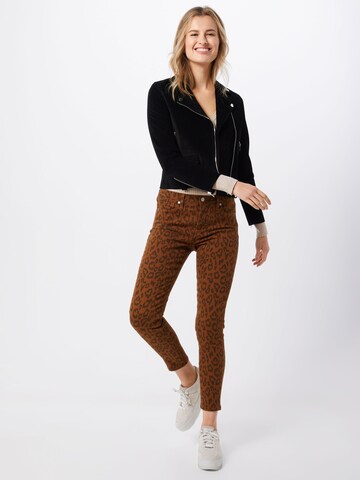 Banana Republic Skinny Jeansy 'MR LEOPARD' w kolorze brązowy