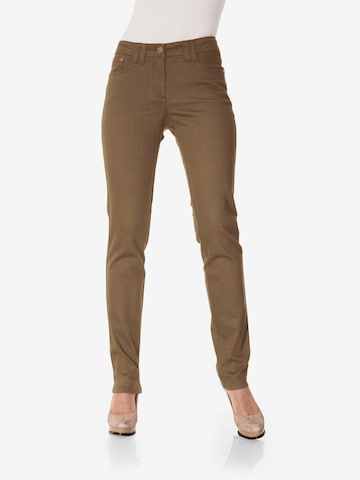 Regular Pantalon heine en marron : devant