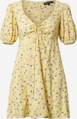 Motel Dress 'Carie' in Yellow: front