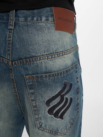 ROCAWEAR Loose fit Trousers 'Fri' in Blue