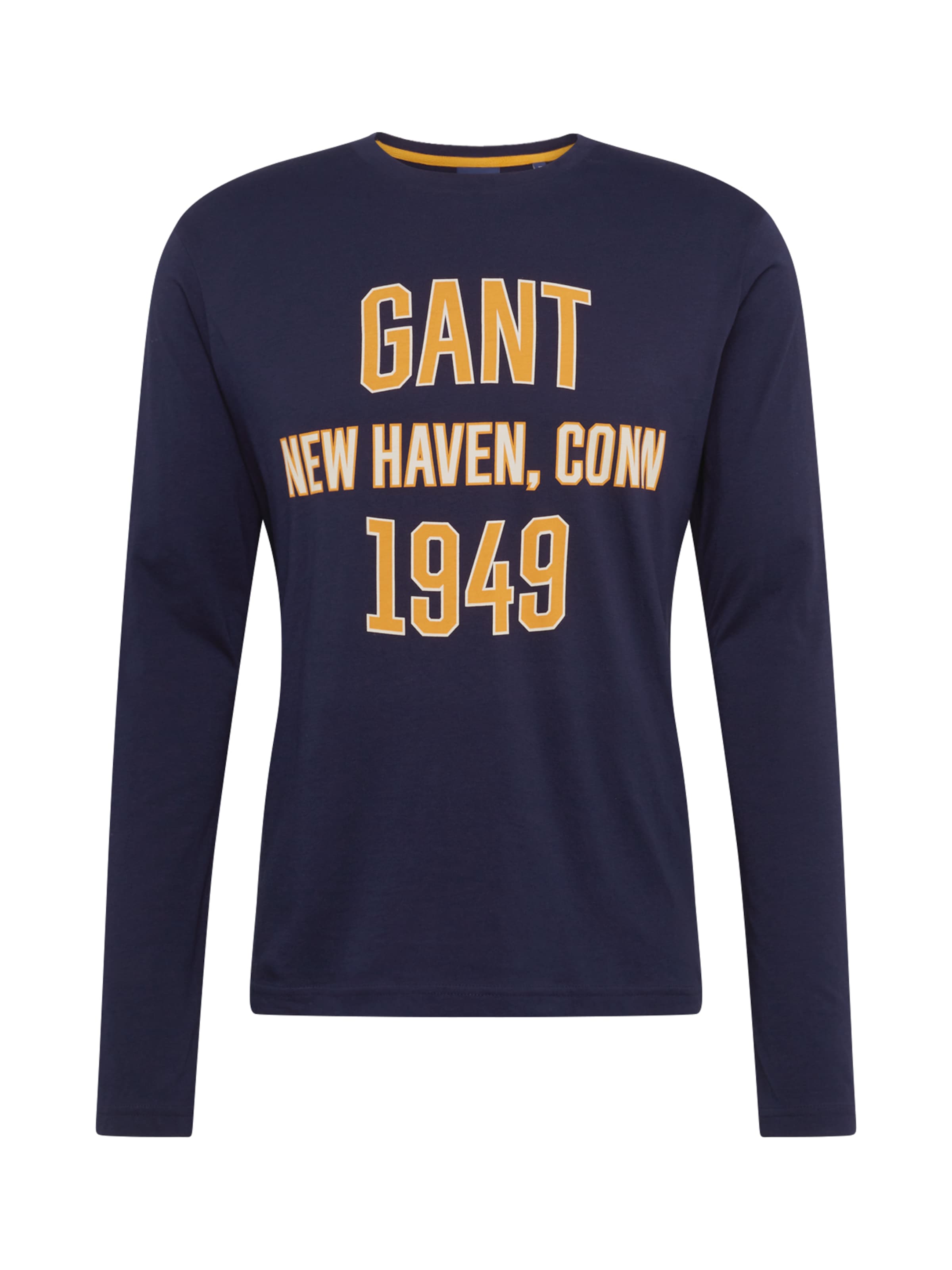 GANT - Shirt 'D1. GRAPHIC LS T-SHIRT' in de kleur Donkerblauw