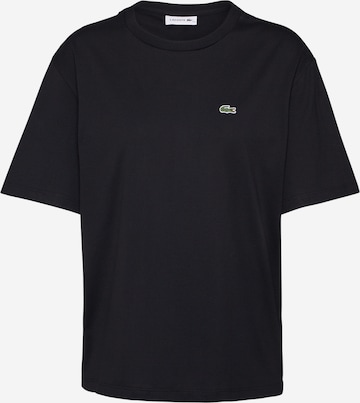 LACOSTE - Camiseta en negro: frente