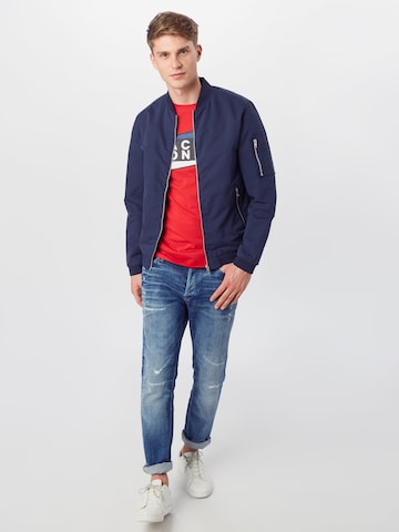 JACK & JONES Regular fit Övergångsjacka 'JJERush' i blå