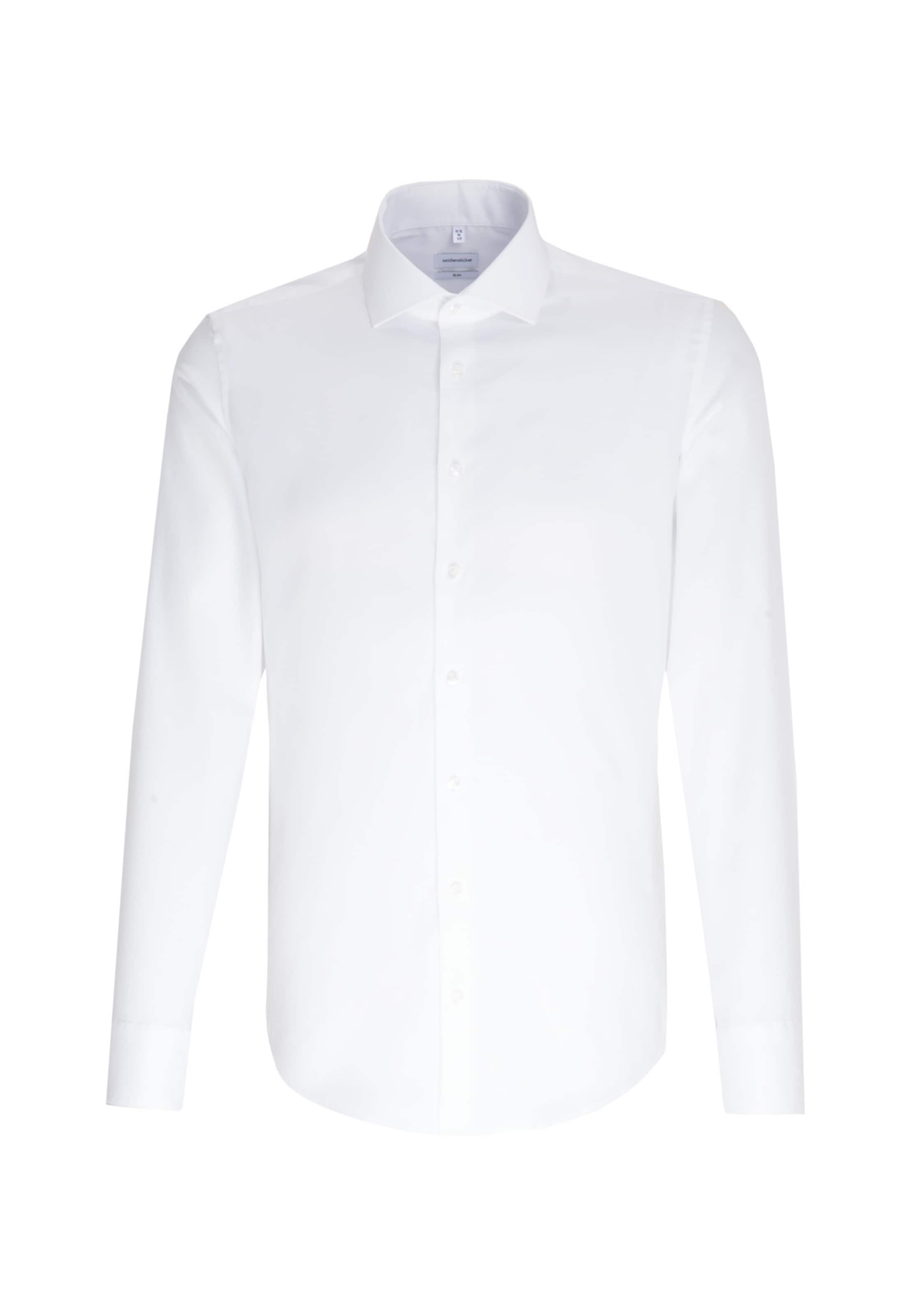 SEIDENSTICKER Slim fit Business shirt in White: front