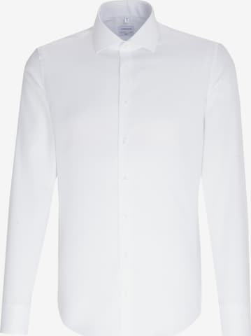 SEIDENSTICKER Slim fit Business Shirt in White: front