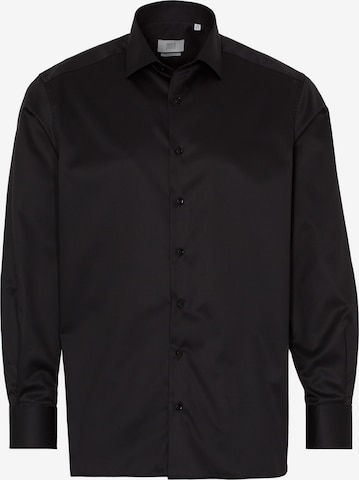 ETERNA Regular fit Button Up Shirt in Black: front