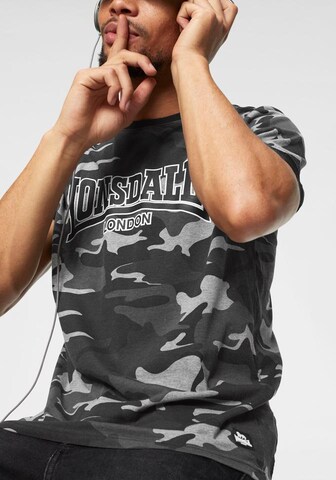 LONSDALE Shirt 'Cobbett' in Grey