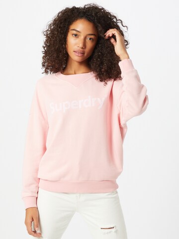 Superdry Sweatshirt in Pink: predná strana