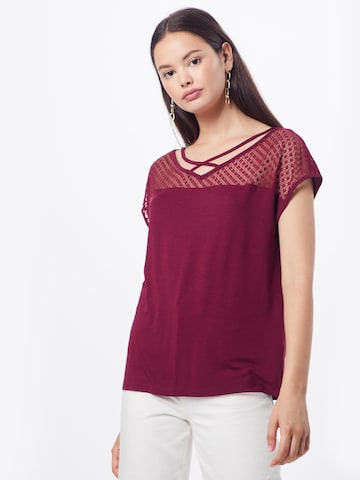 ABOUT YOU Shirt 'Josina' in Rood: voorkant