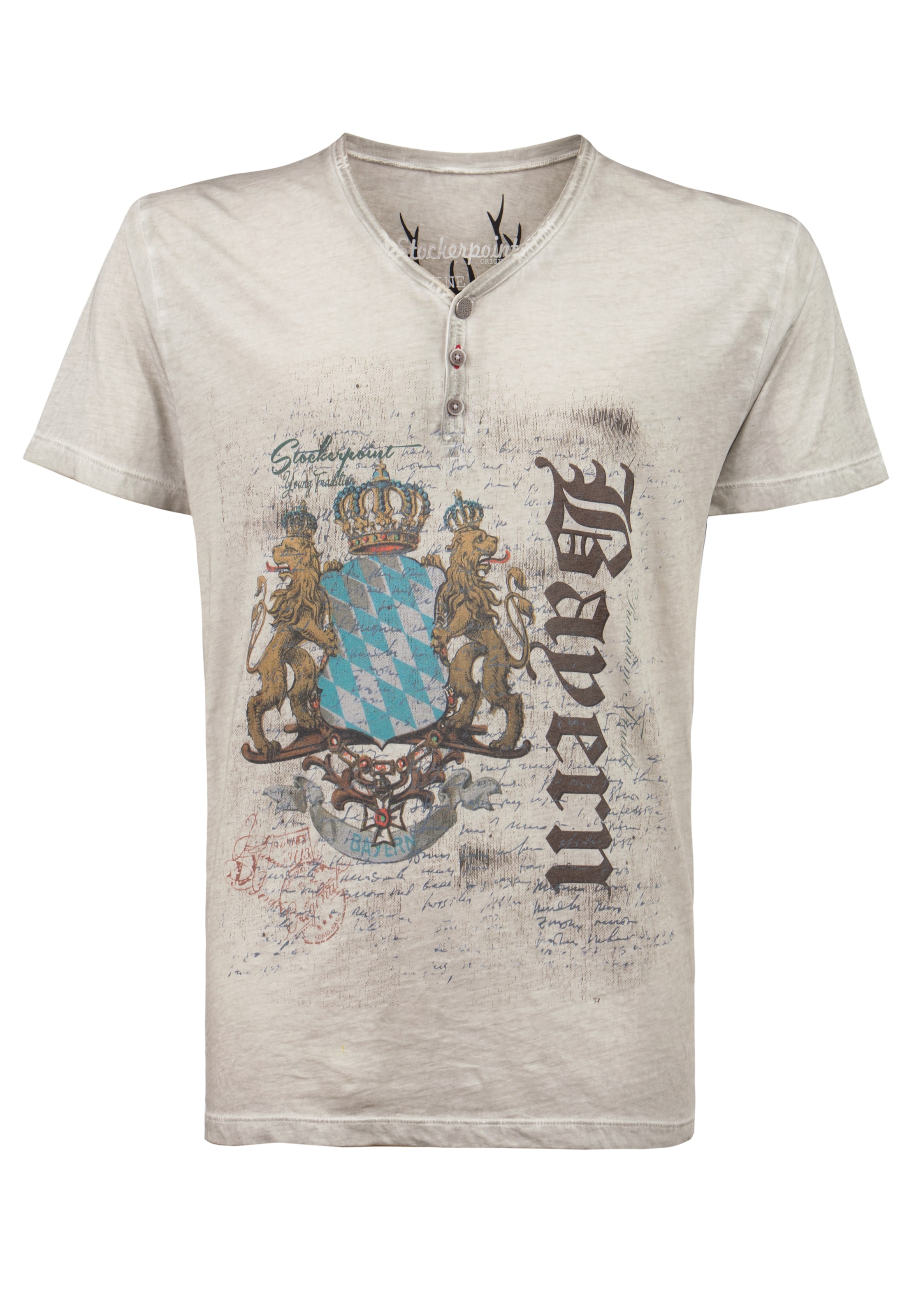 STOCKERPOINT Shirt in Grau: Vorderseite