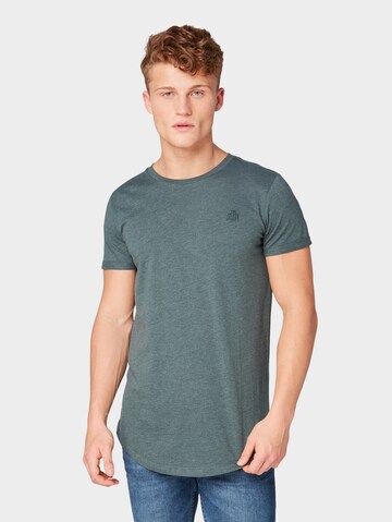 TOM TAILOR DENIM Regular fit Shirt in Groen: voorkant