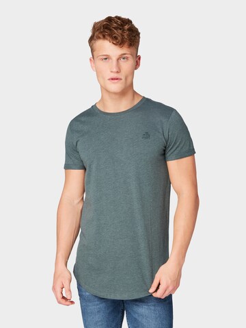 Coupe regular T-Shirt TOM TAILOR DENIM en vert : devant