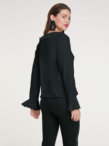 heine Blouse in Zwart: terug