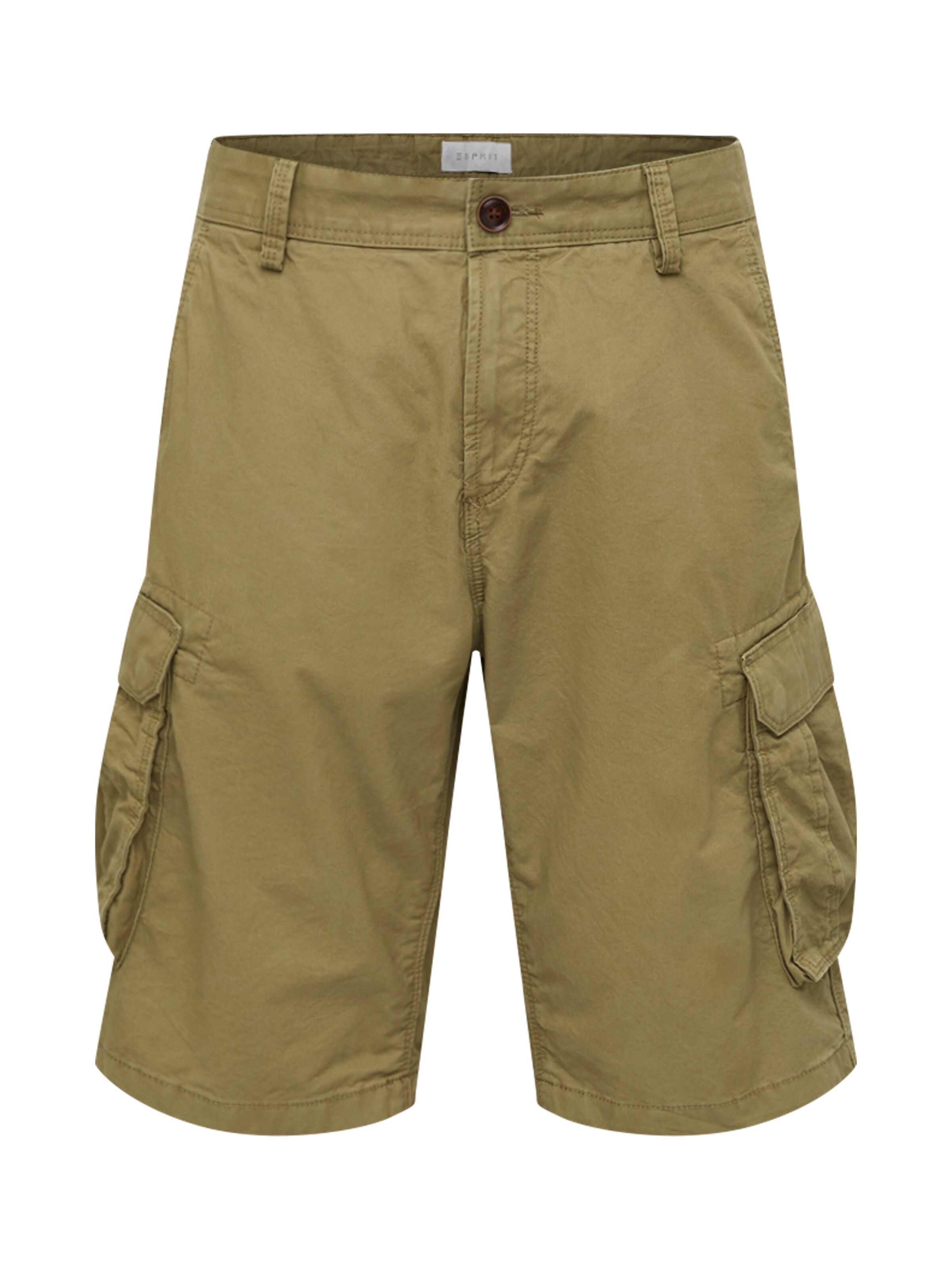 ESPRIT Regular Cargobroek in Groen: voorkant