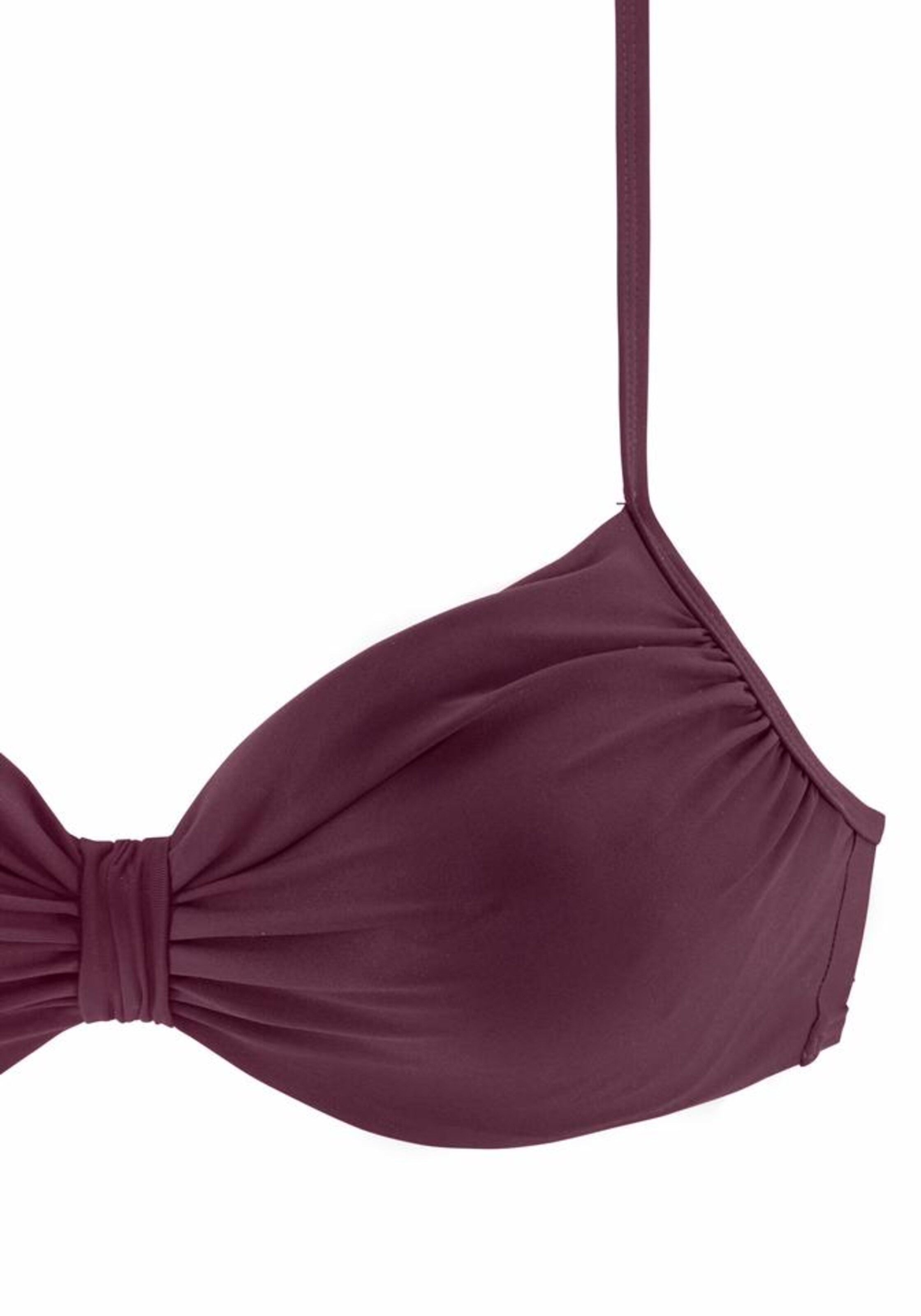 LASCANA Бюстгальтер под футболку Верх бикини 'Kati' в Красный