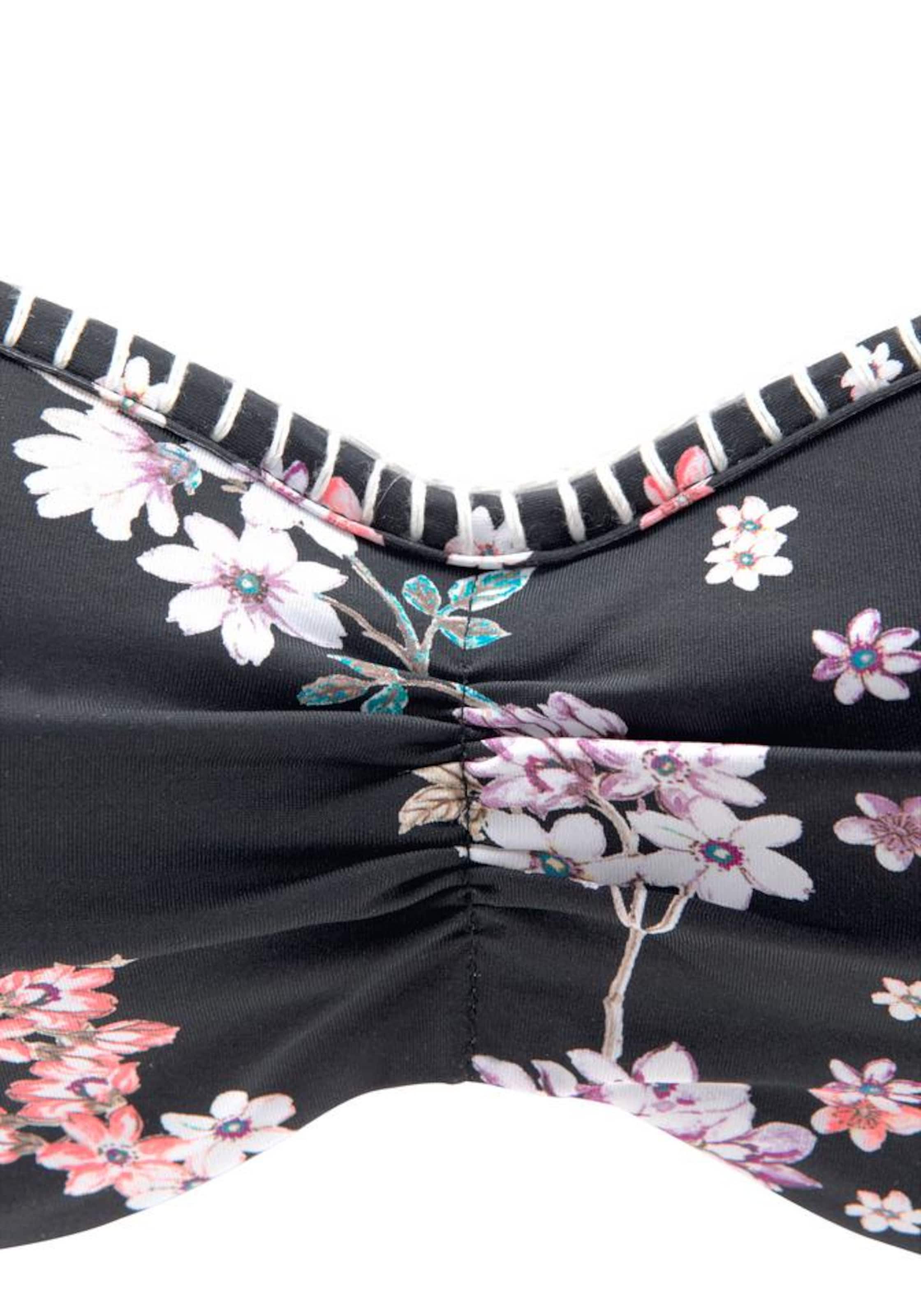 SUNSEEKER Bandeau Bikinioverdel 'Ditsy' i sort