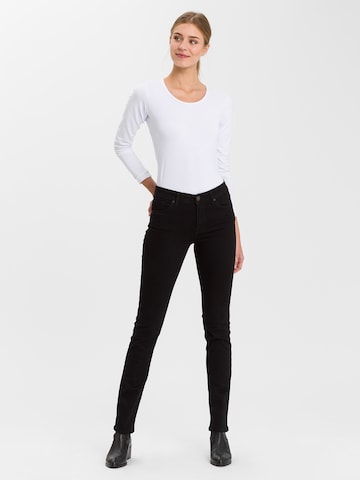 CROSS JEANS Slimfit Jeans 'ANYA' in Schwarz: Vorderseite