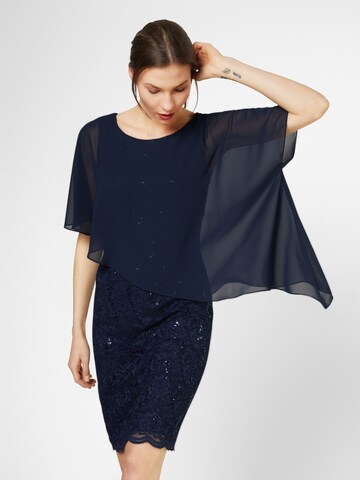 Robe SWING en bleu : devant