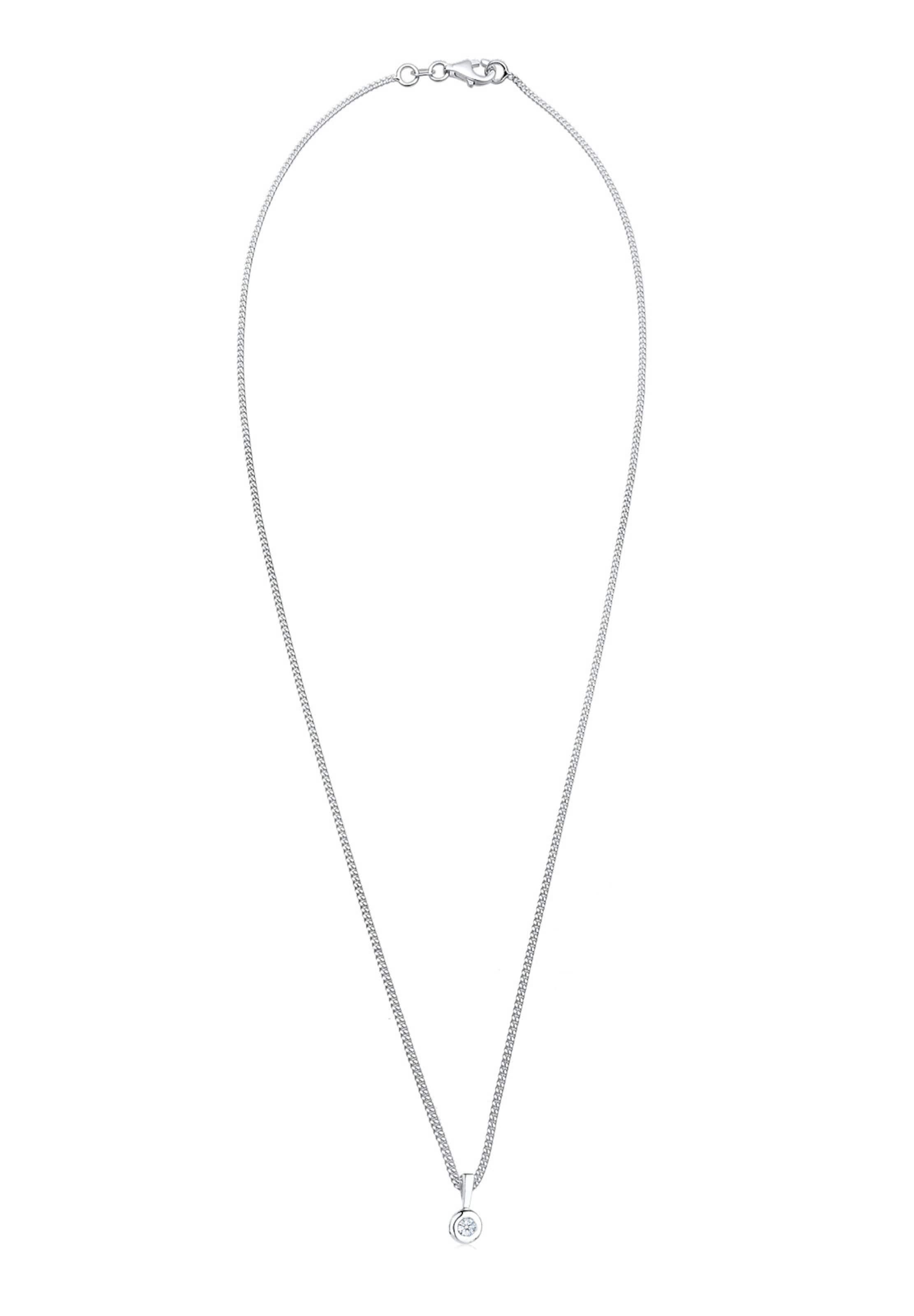 Chaîne 'Solitär' Elli DIAMONDS en argent : devant