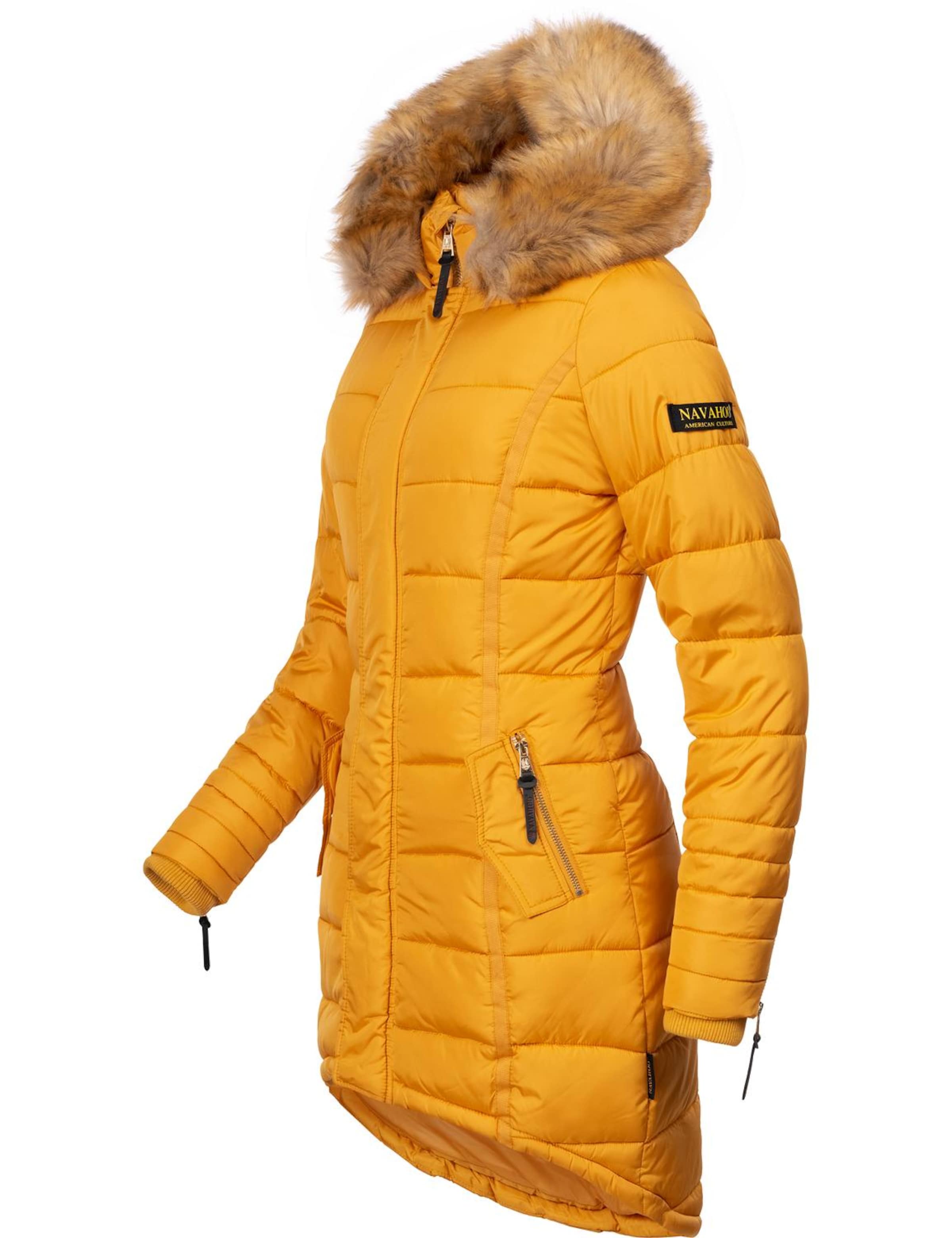 Cappotto invernale 'Papaya' di NAVAHOO in giallo
