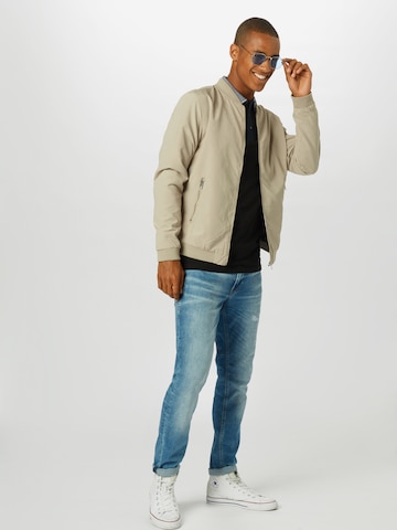 JACK & JONES - Ajuste regular Chaqueta de entretiempo en gris