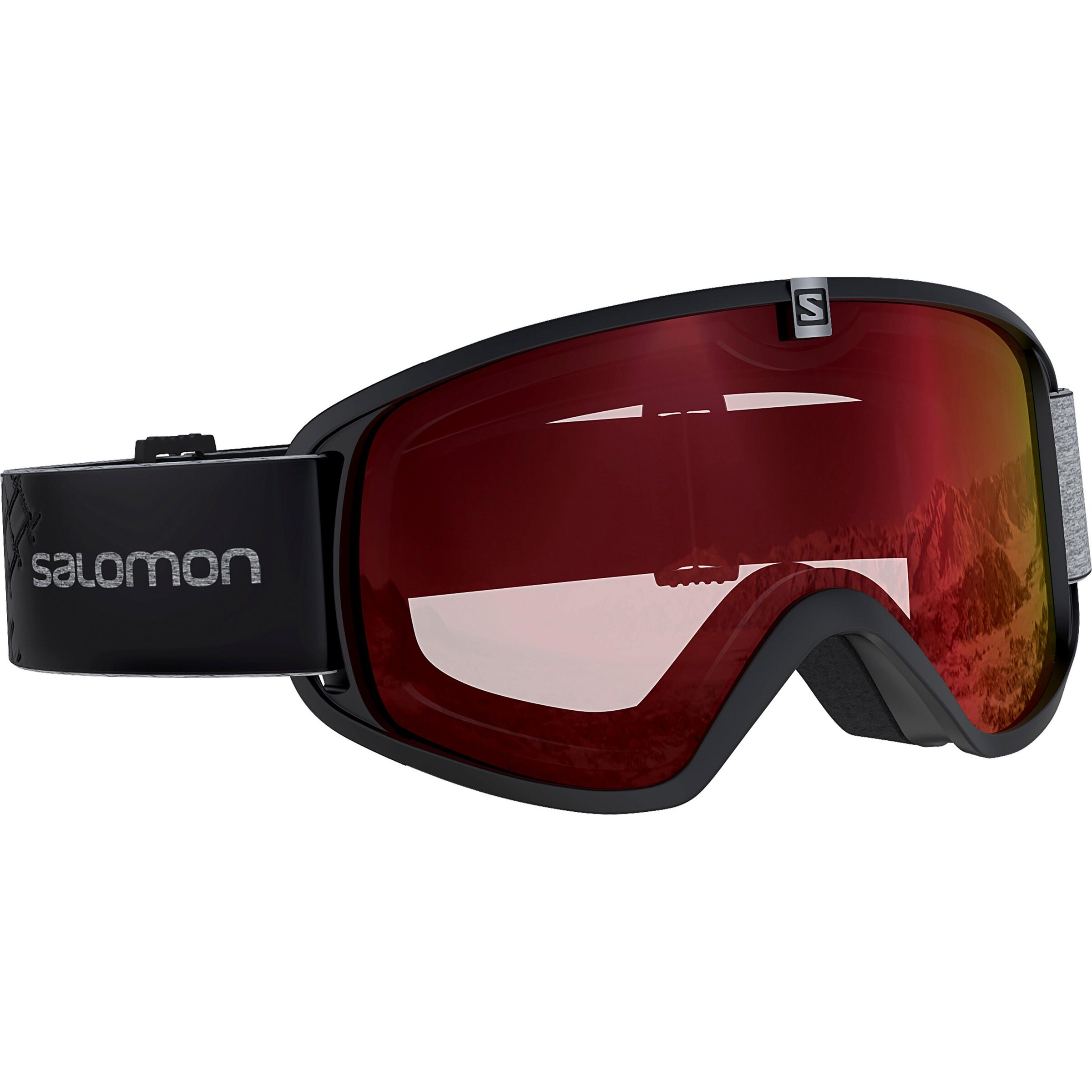 SALOMON - Skibrille 'Force Photo' in rot