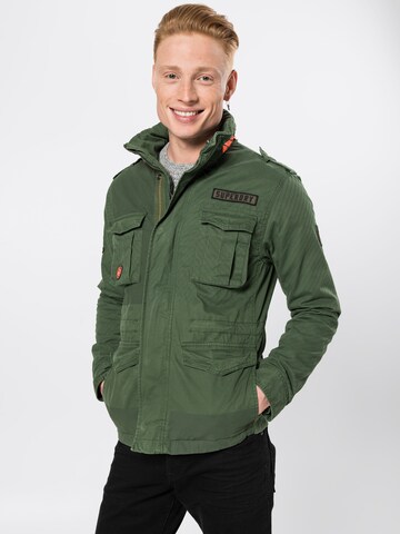 Veste mi-saison Superdry en vert : devant