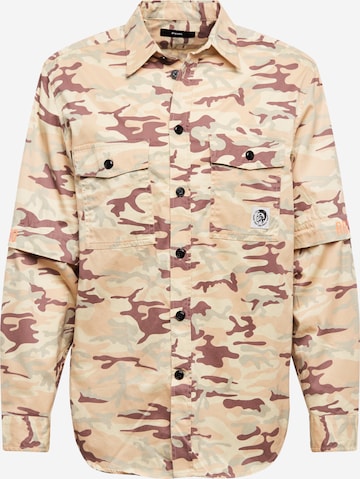 DIESEL Regular fit Button Up Shirt in Beige: front