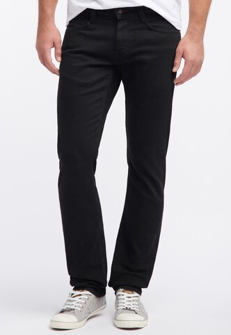 MUSTANG Skinny Jeans 'Oregon' in Zwart: voorkant