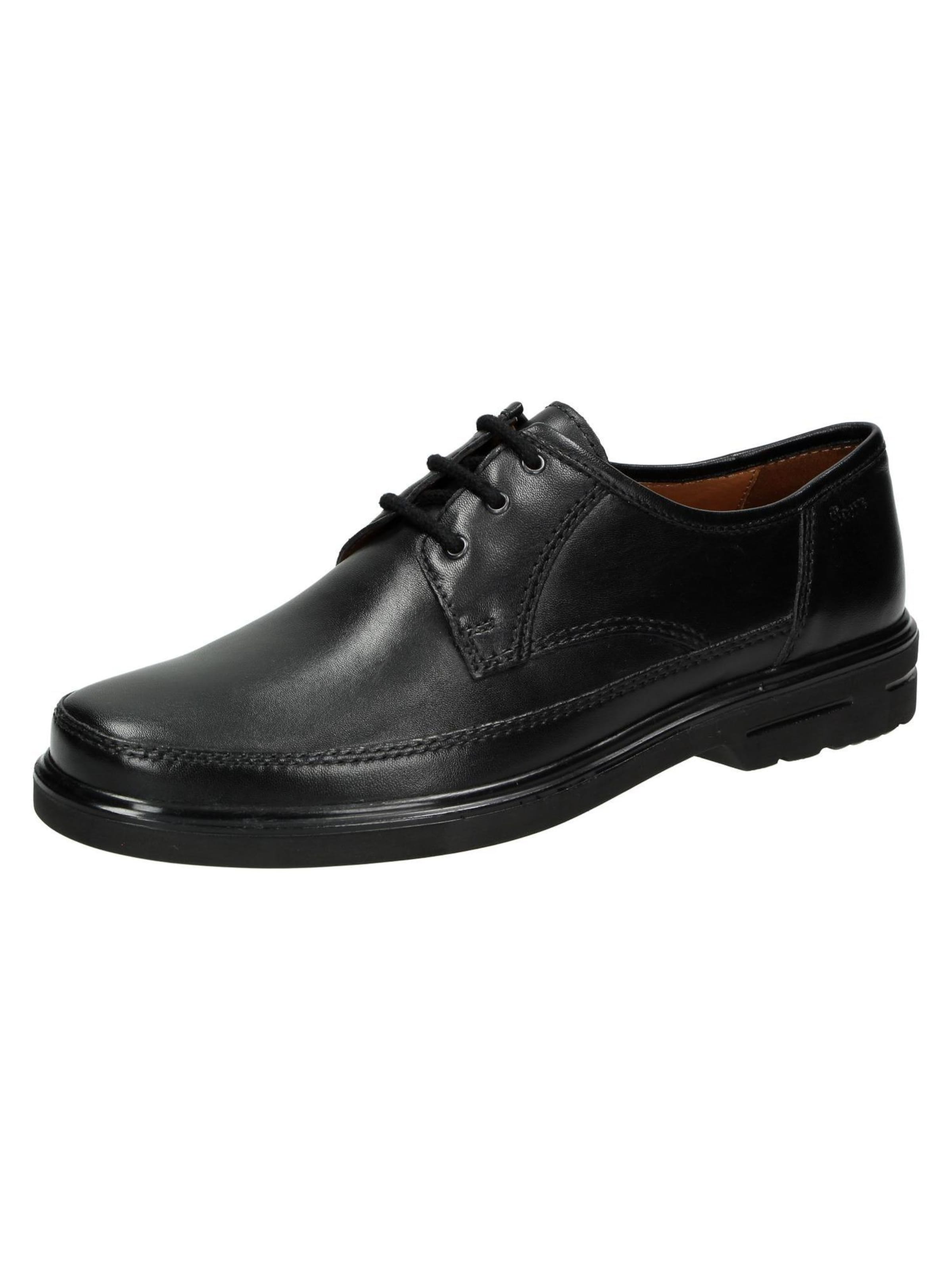 SIOUX Lace-up shoe in Black: front