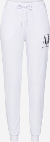 ARMANI EXCHANGE Дънки Tapered Leg Панталон '8NYPCX' в бяло: отпред