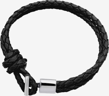 PAULO FANELLO Armband 'Haken' in Schwarz