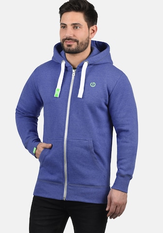 !Solid Sweatvest 'Benn' in Blauw: voorkant