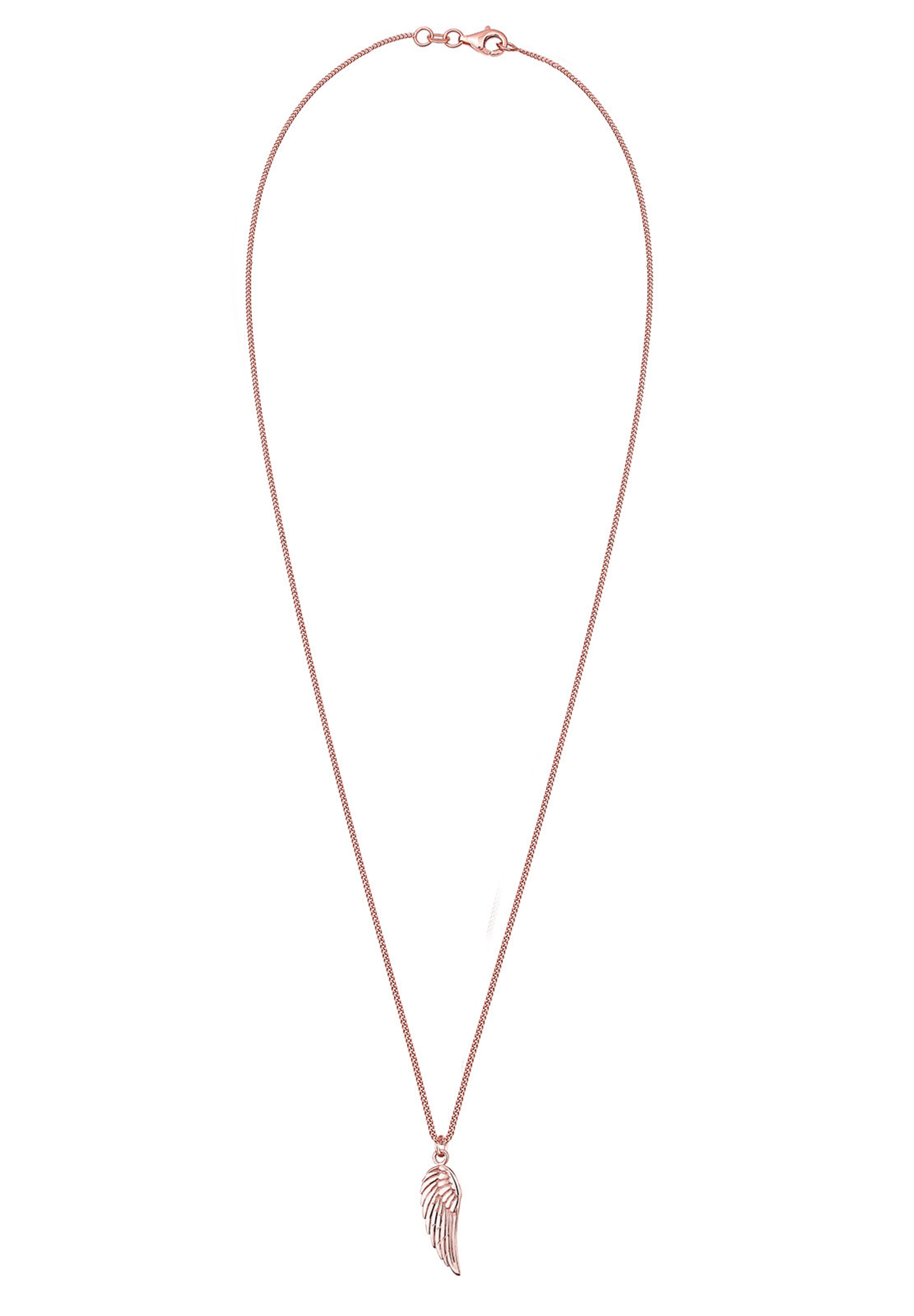 ELLI Ketting 'Flügel' in Goud: voorkant