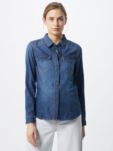 ONLY Blouse 'Rockit' in Blauw: voorkant