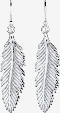 ELLI Earrings 'Feder' in Silver