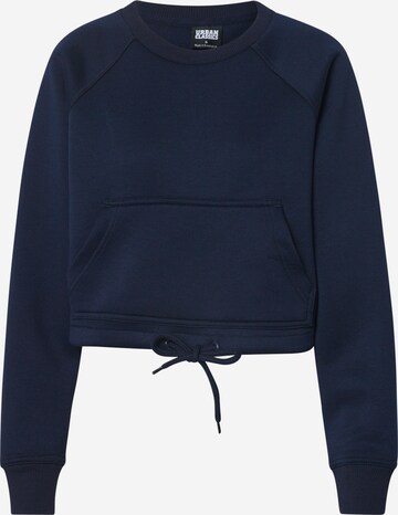 Urban Classics Sweatshirt in Blue: front